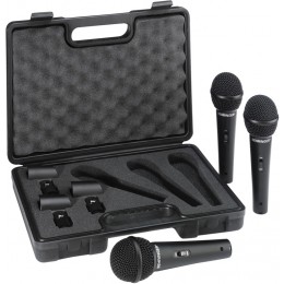 Behringer XM1800S Комплект - 3 суперкардиоидных динамических микрофона в кейсе